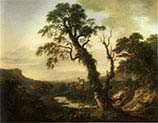 Coastal Landscape with Travellers Resting in the Foreground